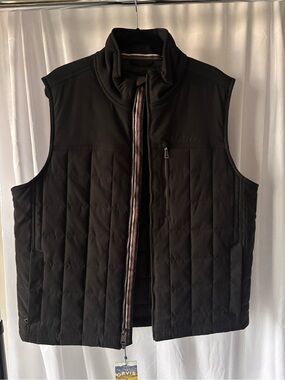 Orvis Men's Black Quilted Zip-Front Vest